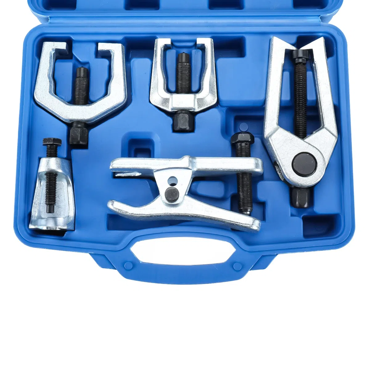 BOOMSTART Separador de rótula 5 en 1, extractor de brazo Pitman, juego de herramientas de extracción de extremo de barra de acoplamiento, kit de herramientas de servicio de extremo frontal para coches