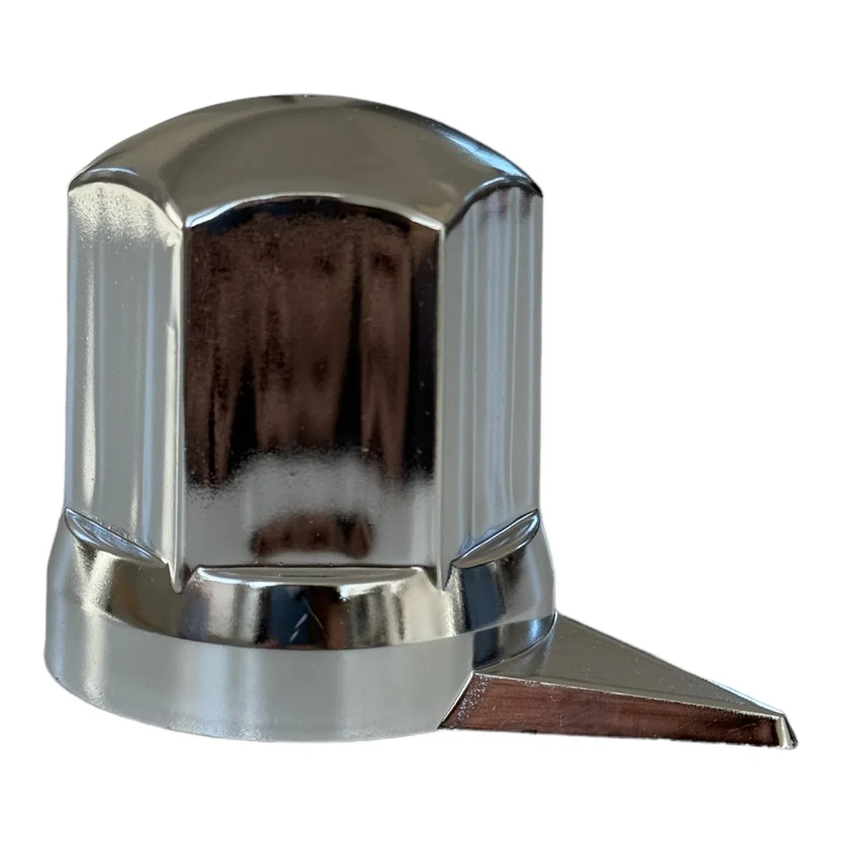 Tapones para tuercas de rueda con indicador de posición, diámetro de 32 mm, protección para tornillos de camiones (20, cromo, altura - 54,5 mm)
