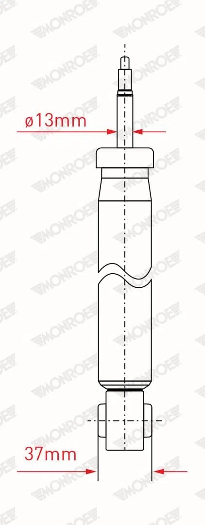 MONROE SHOCK ABSORBER | G1057 | REAR | FOR AUDI A3 2003-2013 | OE-MATCHING QUALITY | SMOOTH RIDE & CONTROL