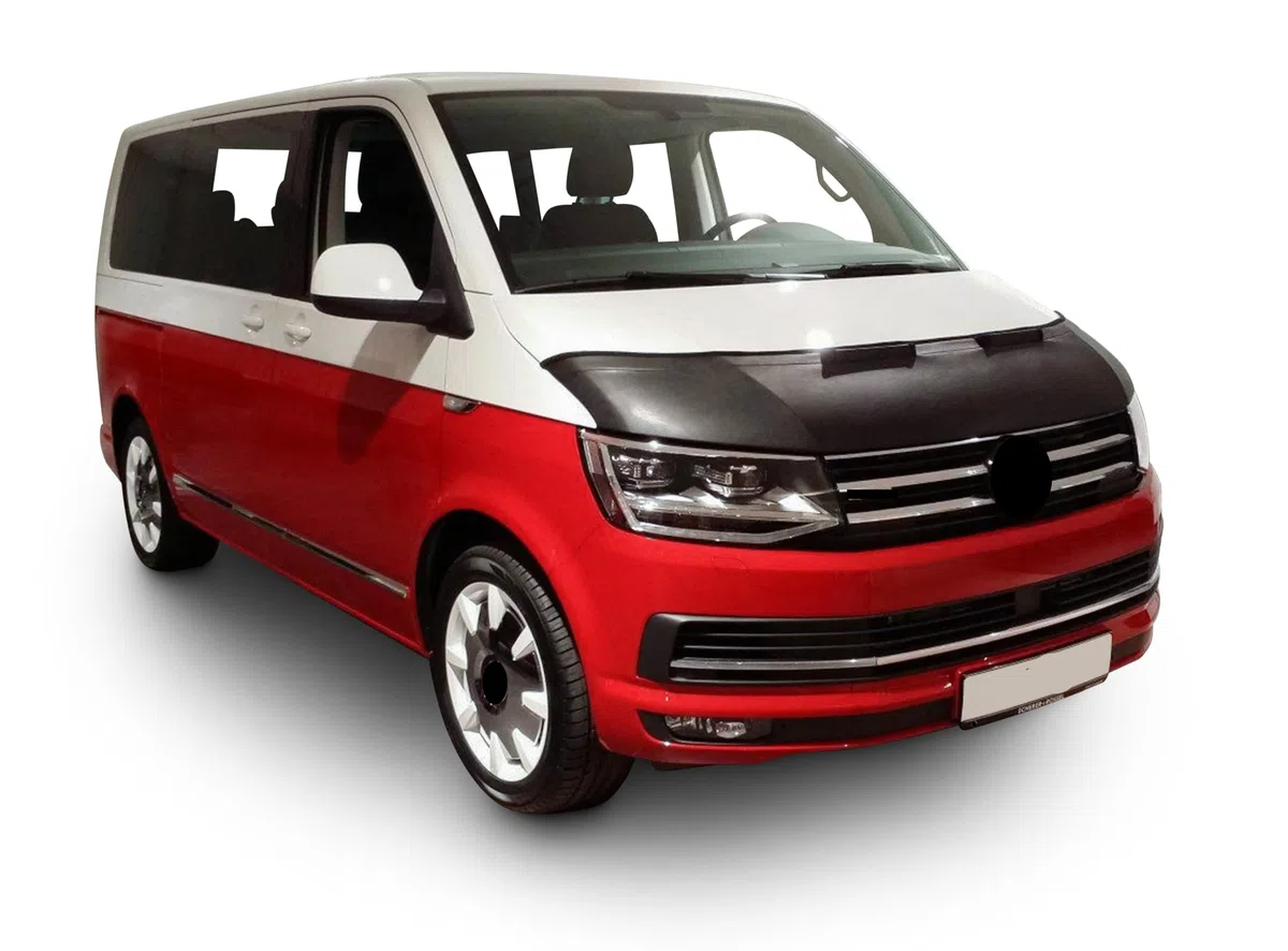 AB-00507 Auto Bra Protector del Capo Compatible con VW Volkswagen T6 2015- Multivan Transporter CARAVELLE Bonnet Bra Tuning