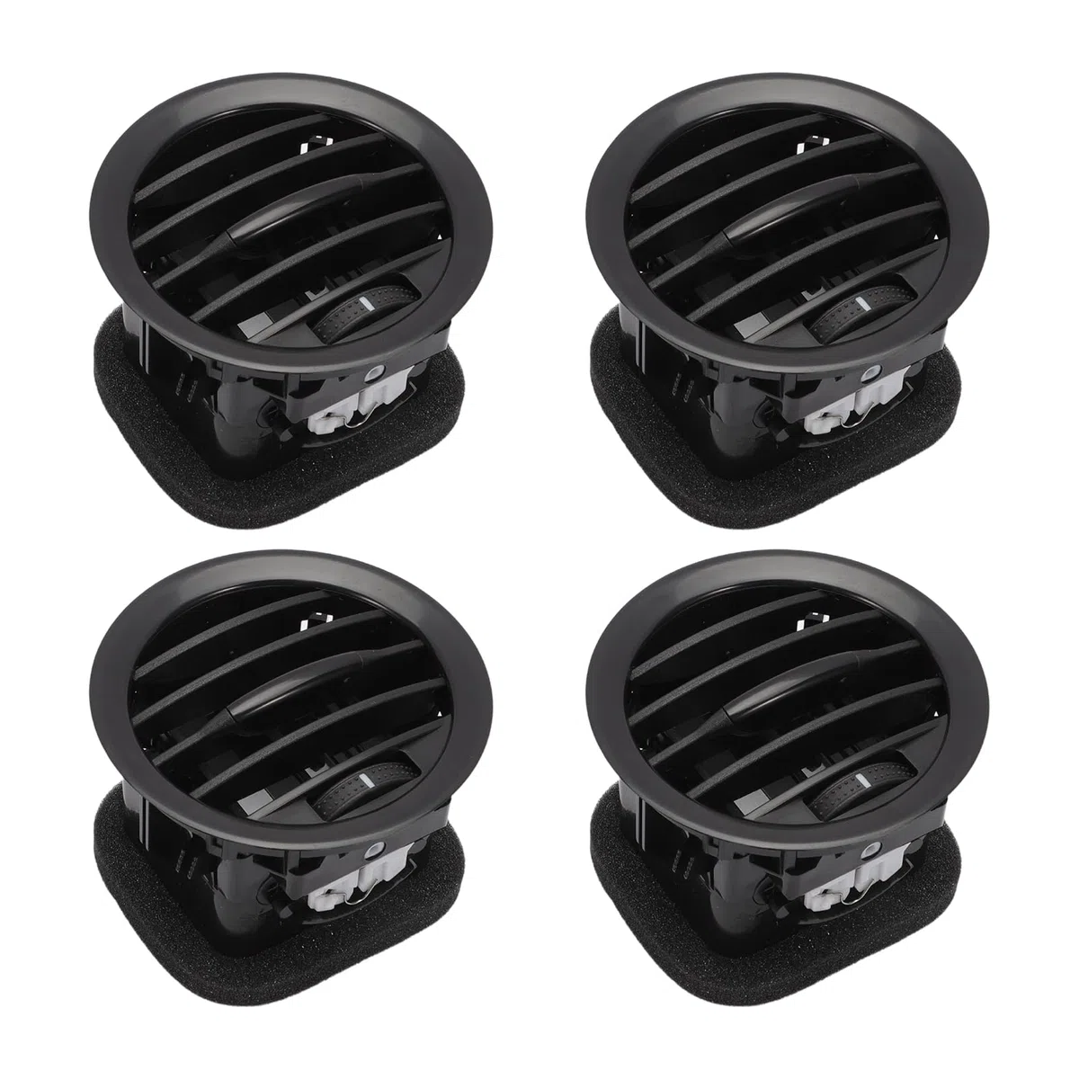4pacs Cubierta de ventilación de aire acondicionado Rejilla de salida del tablero compatible con Opel Corsa D 13417363