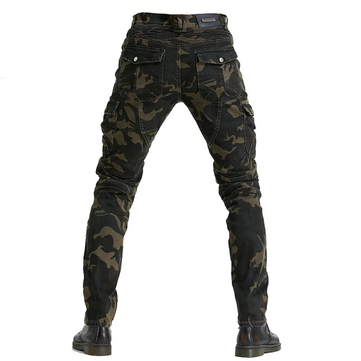 Pantalones vaqueros de moto para hombre fabricados con tela Kevlar, pantalones protectores de motocicleta, transpirables, forrados, reforzados, acolchados extraíbles