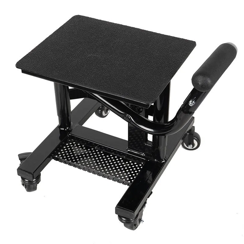 Elevador de motocicleta DIRT LIFT con ruedas MOTOBLOUZ Negro Brillante