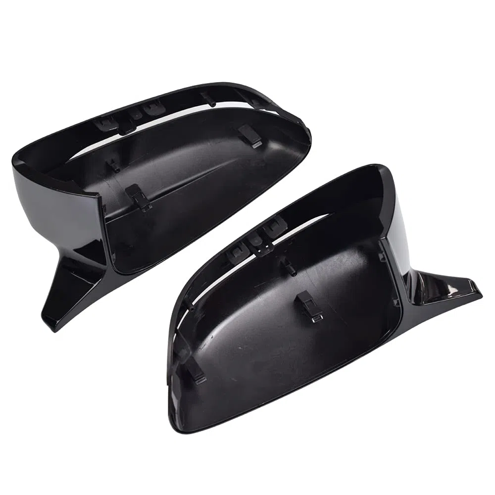 1 par Carcasa Espejo Retrovisor para B-MW G20 G21 G30 G31 G11 G14 G15 (Negro brillante)