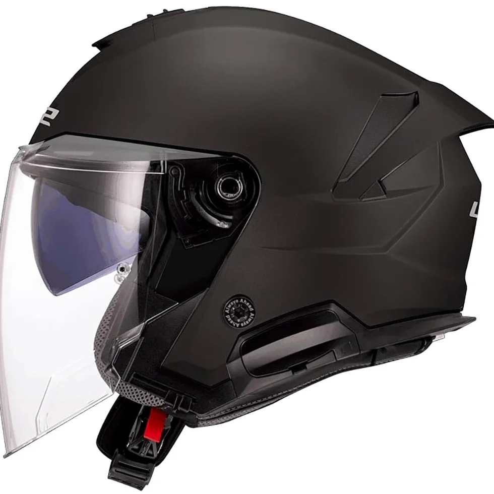 LS2, Casco Moto Jet VERSO II SOLID Matt Black, XS