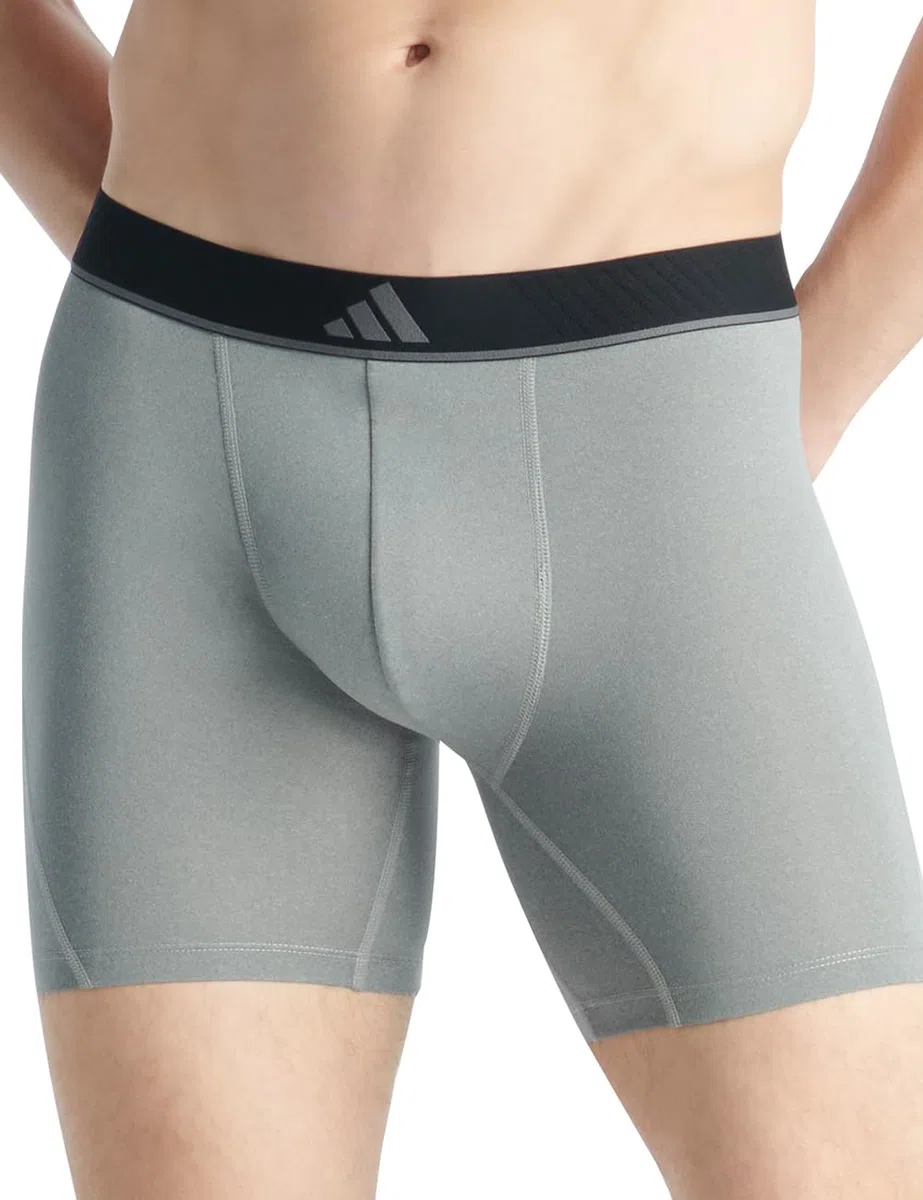 adidas adidas Herren Unterwäsche Slip 3er Pack - Boxer Brief (3pk) - Active Micro Flex Eco Ropa Interior Hombre (Pack de 3)