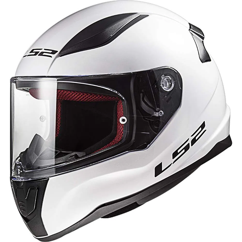 LS2 FF353 Rapid Casco de Moto Integral Scooter Motocicleta Bicicleta ECE 22-05 Aprobado Blanco Brillante XL(61-62cm)