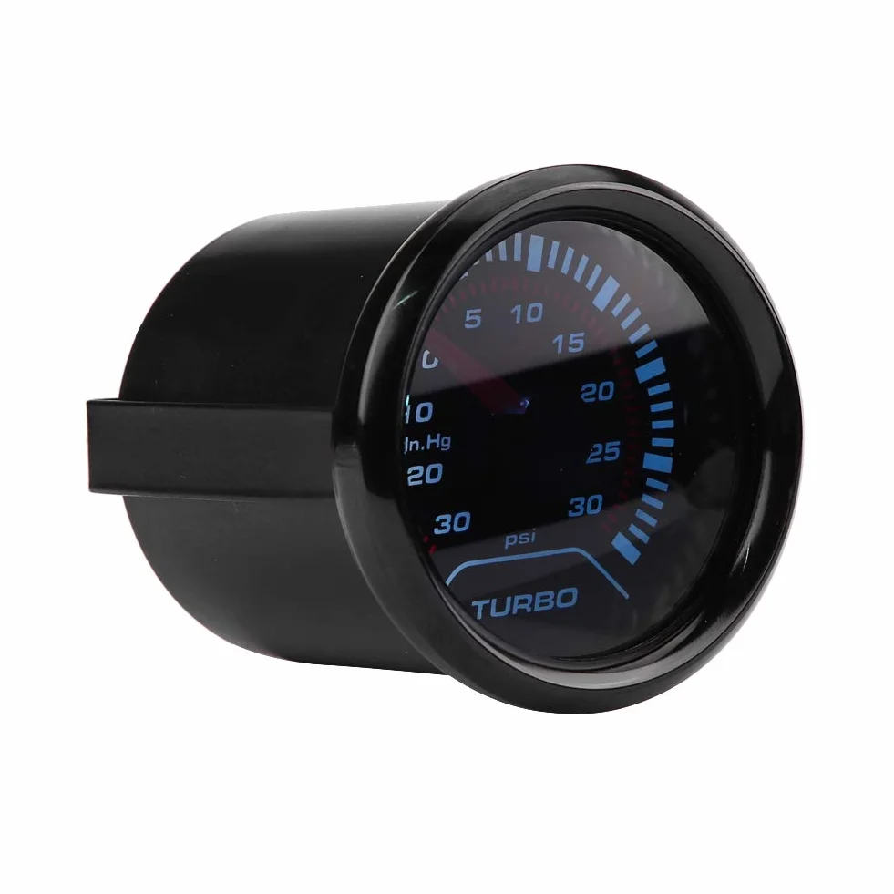 Medidor de presión turboalimentado Turbo Boost Cara de humo universal 52 mm