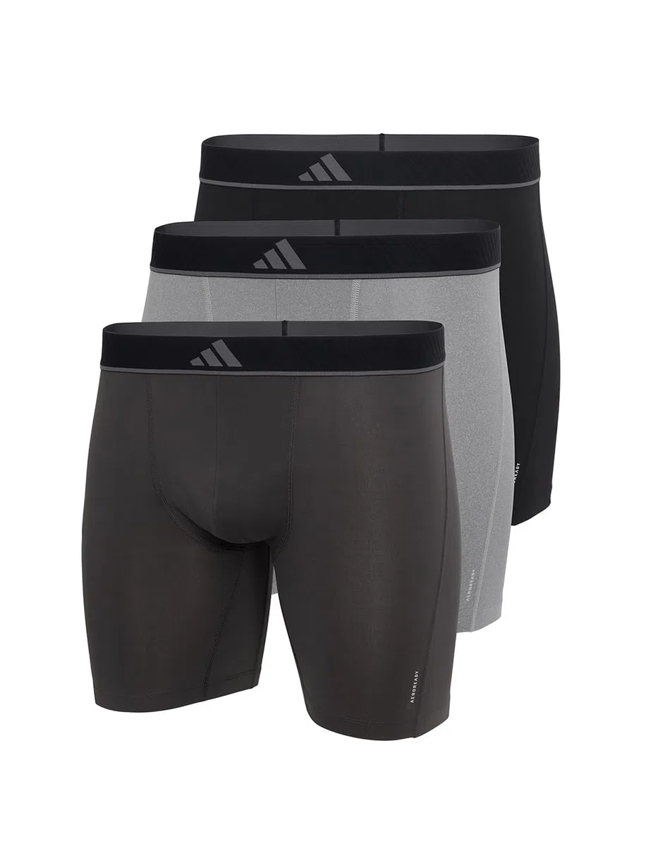 adidas adidas Herren Unterwäsche Slip 3er Pack - Boxer Brief (3pk) - Active Micro Flex Eco Ropa Interior Hombre (Pack de 3)