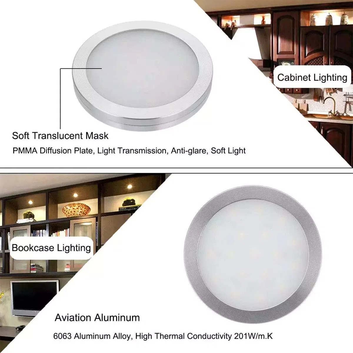 Iluminación 12 V para autocaravana, foco LED para interior Control remoto para autocaravana T4 T5 Autocaravana Caravana Luz 12V (4 luces)