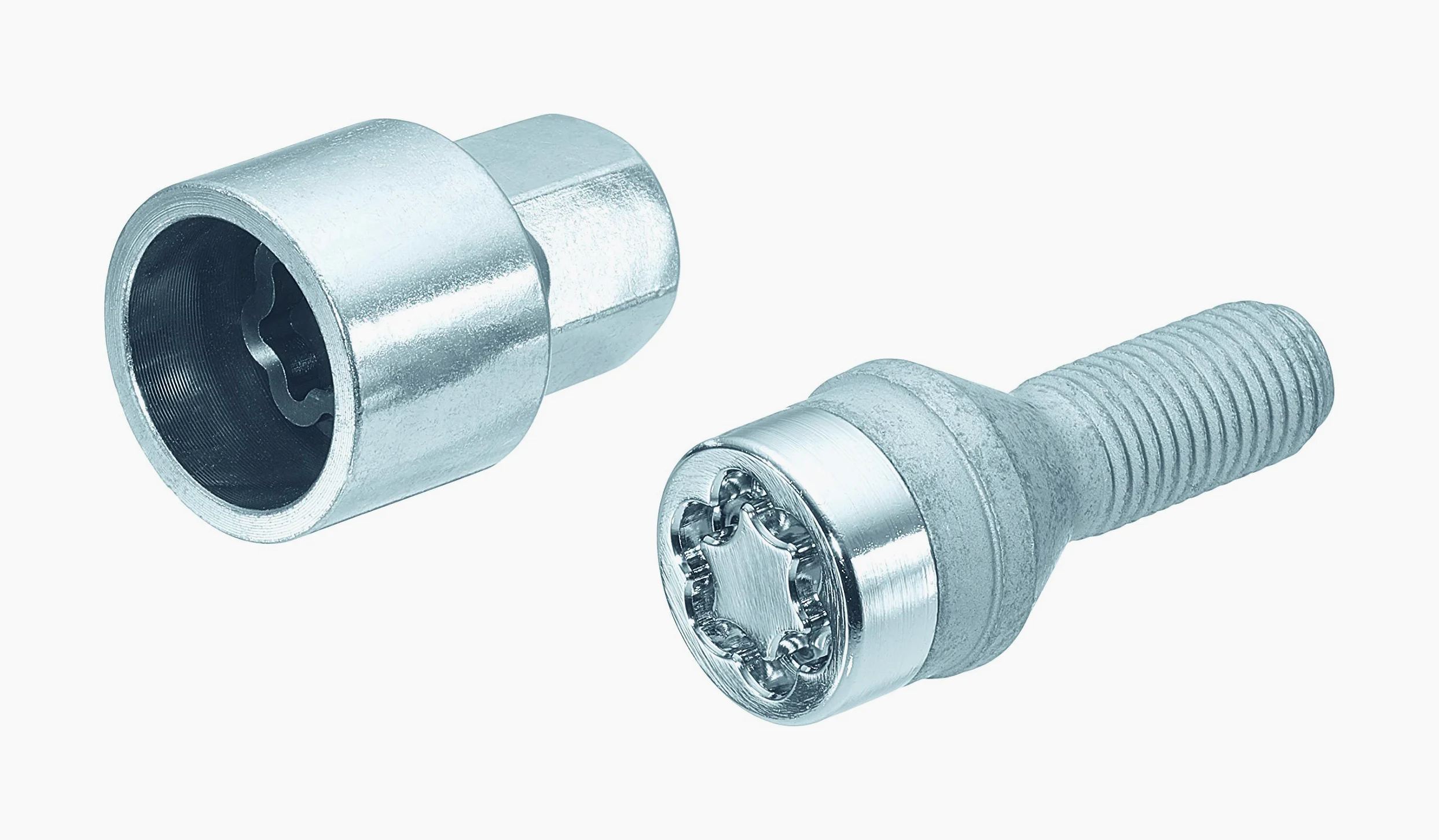 McGard 27184SU Standard - Tornillos antirrobo para ruedas (base cónica, M14 x 1,50, longitud del vástago 25,0 mm, SW17)