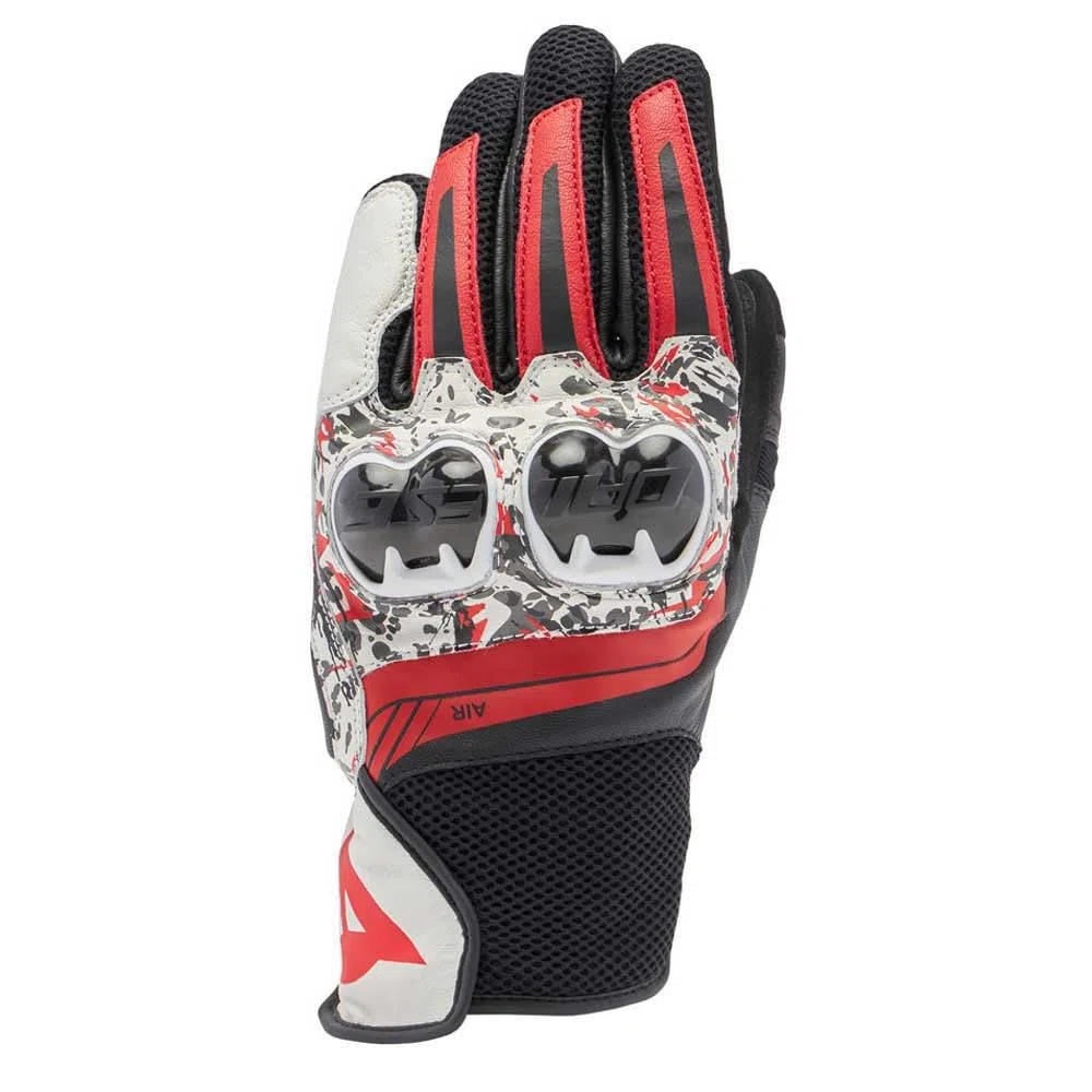 Dainese - Mig 3 Unisex Leather Gloves, Moto Guantes de Cuero de Pantalla Táctil, Guantes Moto Hombre y Mujer, Touchscreen, Palma Reforzada y Protectores de Nudillos