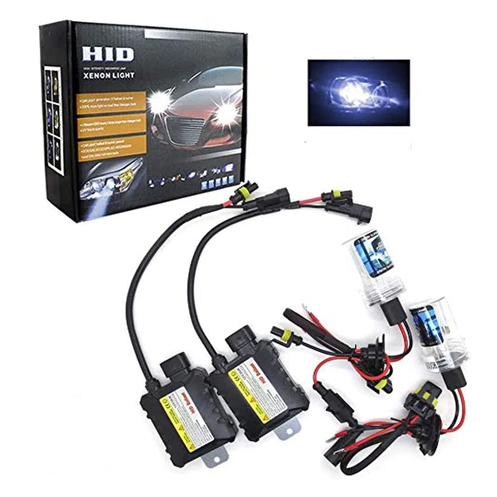 55W Kit de luz HID Xenón 12000K H4 HID Xenon Bombilla Lámpara Kit de Conversión Lastre 12V