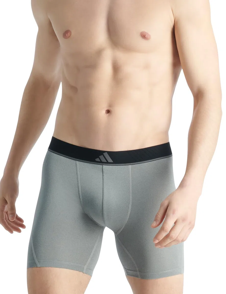 adidas adidas Herren Unterwäsche Slip 3er Pack - Boxer Brief (3pk) - Active Micro Flex Eco Ropa Interior Hombre (Pack de 3)