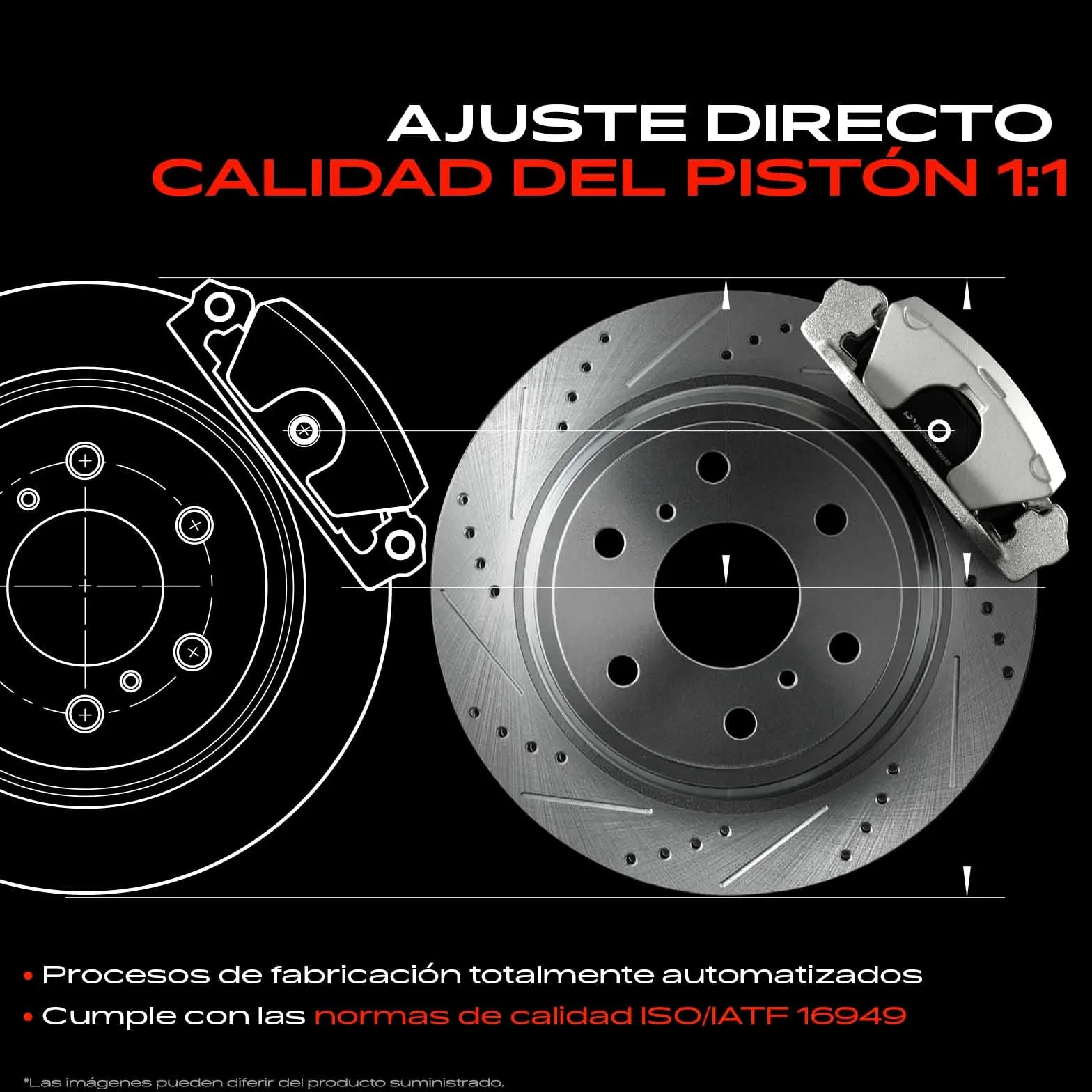 Frankberg Pinza de freno eje trasero derecho Compatible con Mondeo III B5Y 1.8L-3.0L Mondeo III Berlina B4Y 1.8L-3.0L Replace# 1522074 1S712552AE