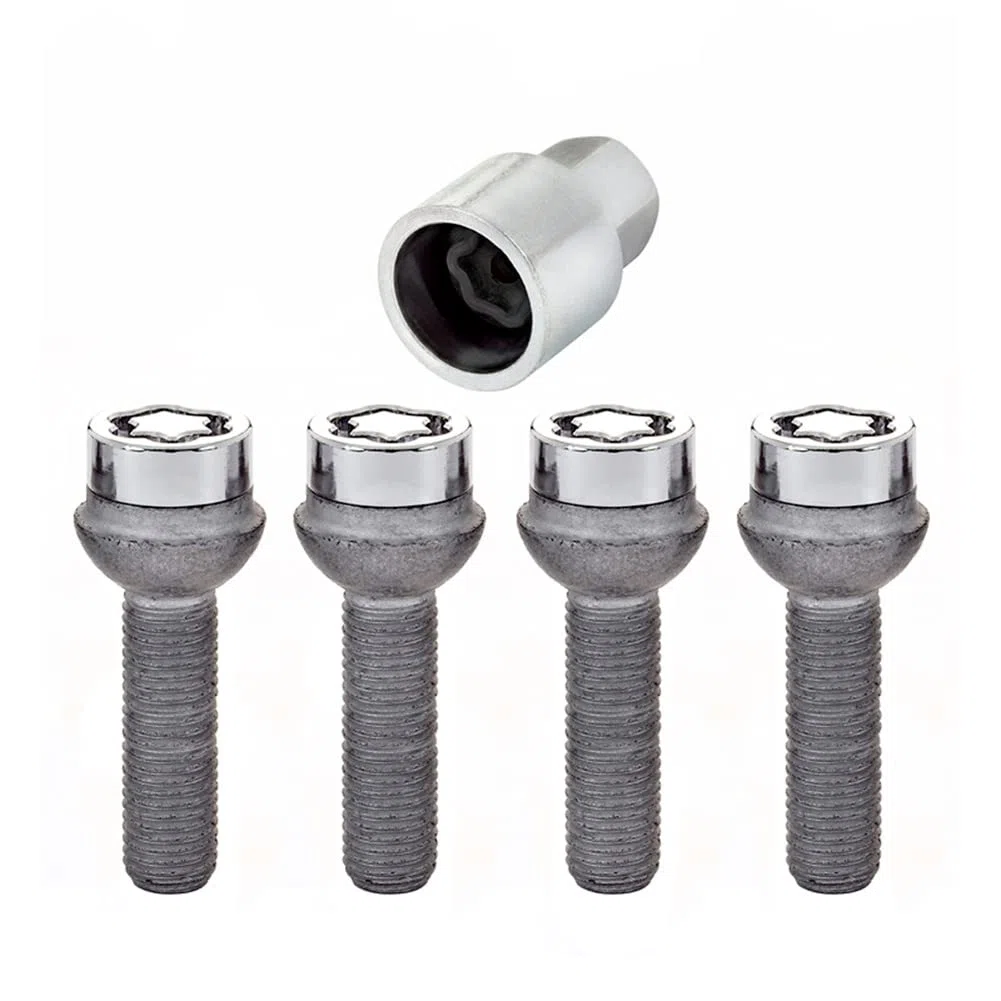McGard 28023SU Standard - Tornillos antirrobo para ruedas (base esférica, M12 x 1,50, longitud del vástago 39,9 mm, SW17)