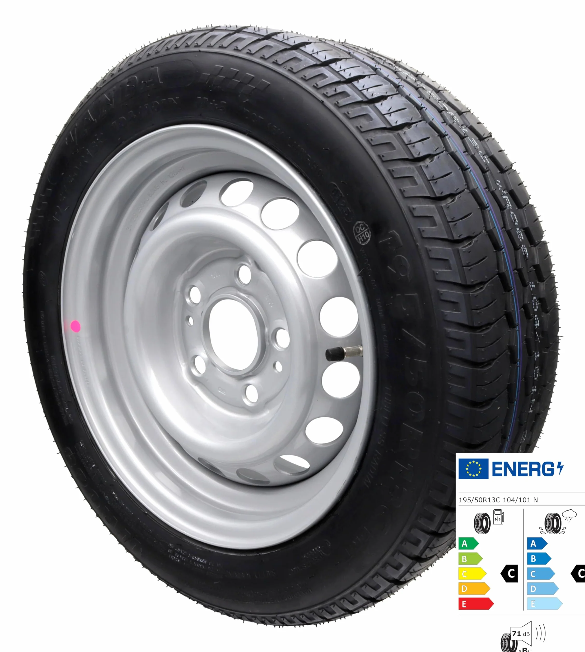 Rueda completa para remolque 6Jx13 112x5 ET30 Kenda 195/50R13C 104 N 195 50 R 13 C Humbaur Unsinn trailer parts4u