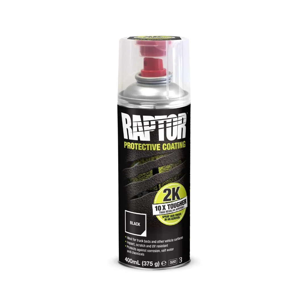 U-POL RAPTOR Revestimiento, bote de spray 400 ml, negro
