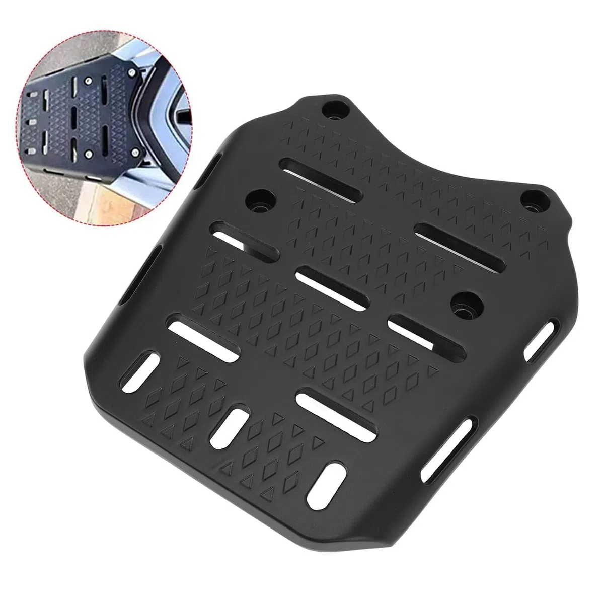 Portaequipajes para Motocicleta para PCX 125150160 2014-2024, Aleación de Aluminio CNC para PCX 125150160 2014-2024 Estante para Portaequipajes Trasero, Espacio de Almacenamiento