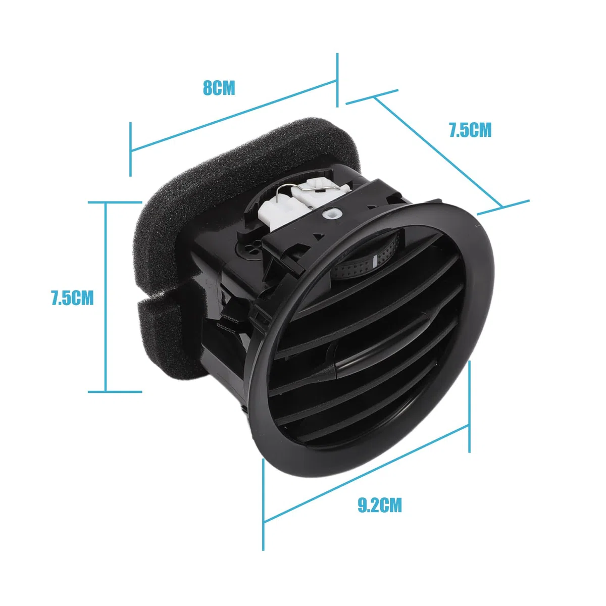 4pacs Cubierta de ventilación de aire acondicionado Rejilla de salida del tablero compatible con Opel Corsa D 13417363