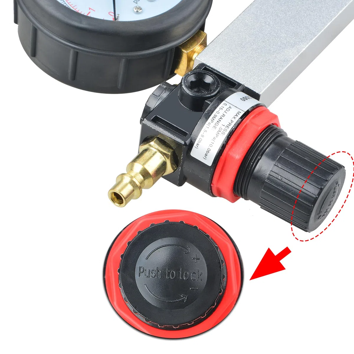Kit de prueba y fuga de motor de cilindro, juego de probador de fugas de motor de gasolina con barra de extensión para prueba de presión