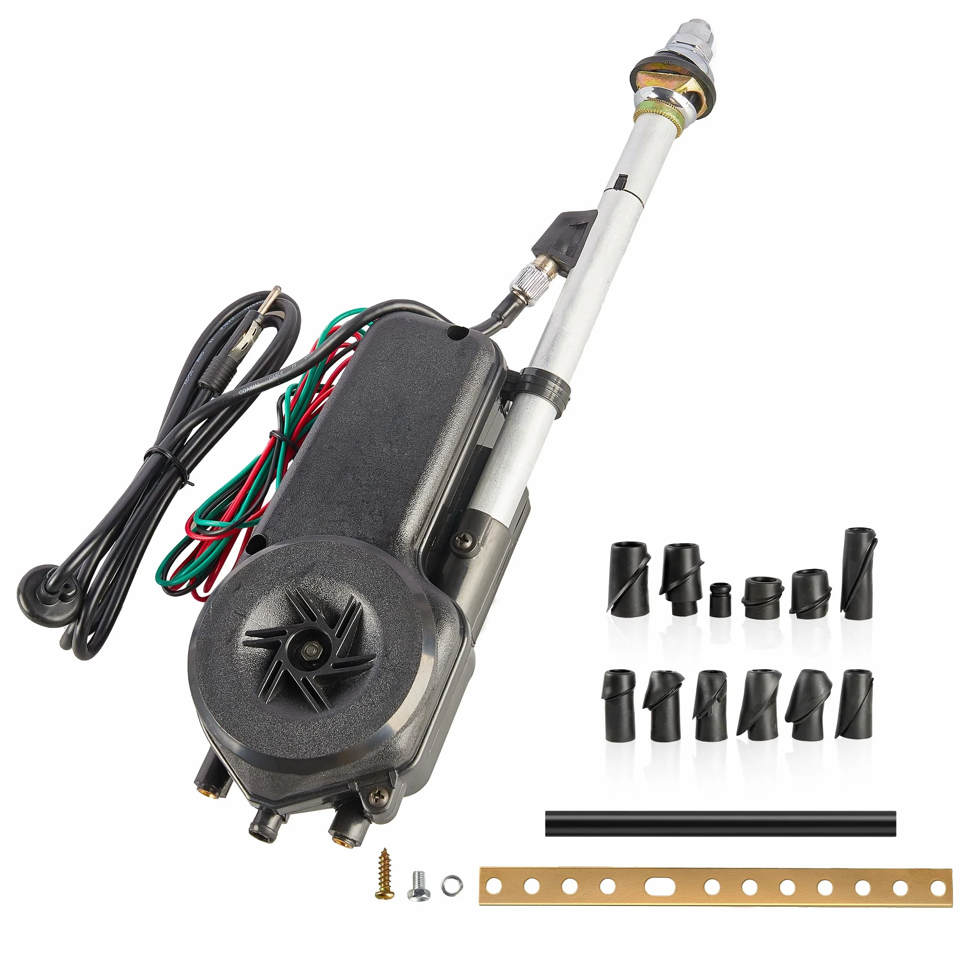 RED WOLF Antena eléctrica para coche, FM/AM, kit de antena de alimentación automática para Honda, Ford, Toyota, Opel, Peugeot, Jeep, Jaguar, Mercedes, Vauxhall, Nissan, 12 V
