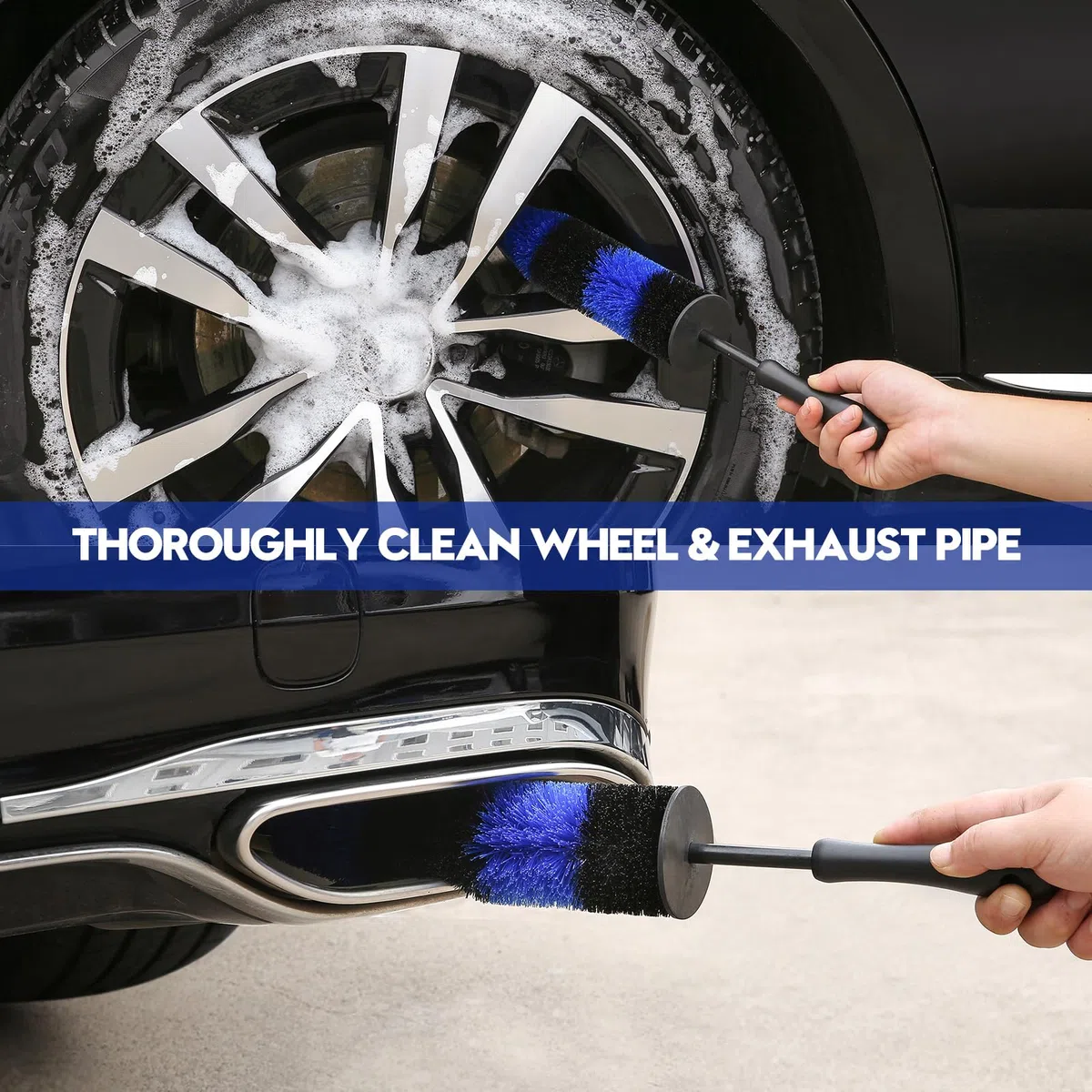 Qydipclin Kit de 38 piezas para detalles de coche, juego de cepillos para detalles de coche, kit de limpieza de lavado de coche, cepillos de detalles de coche, kit profesional de cuidado de coche para