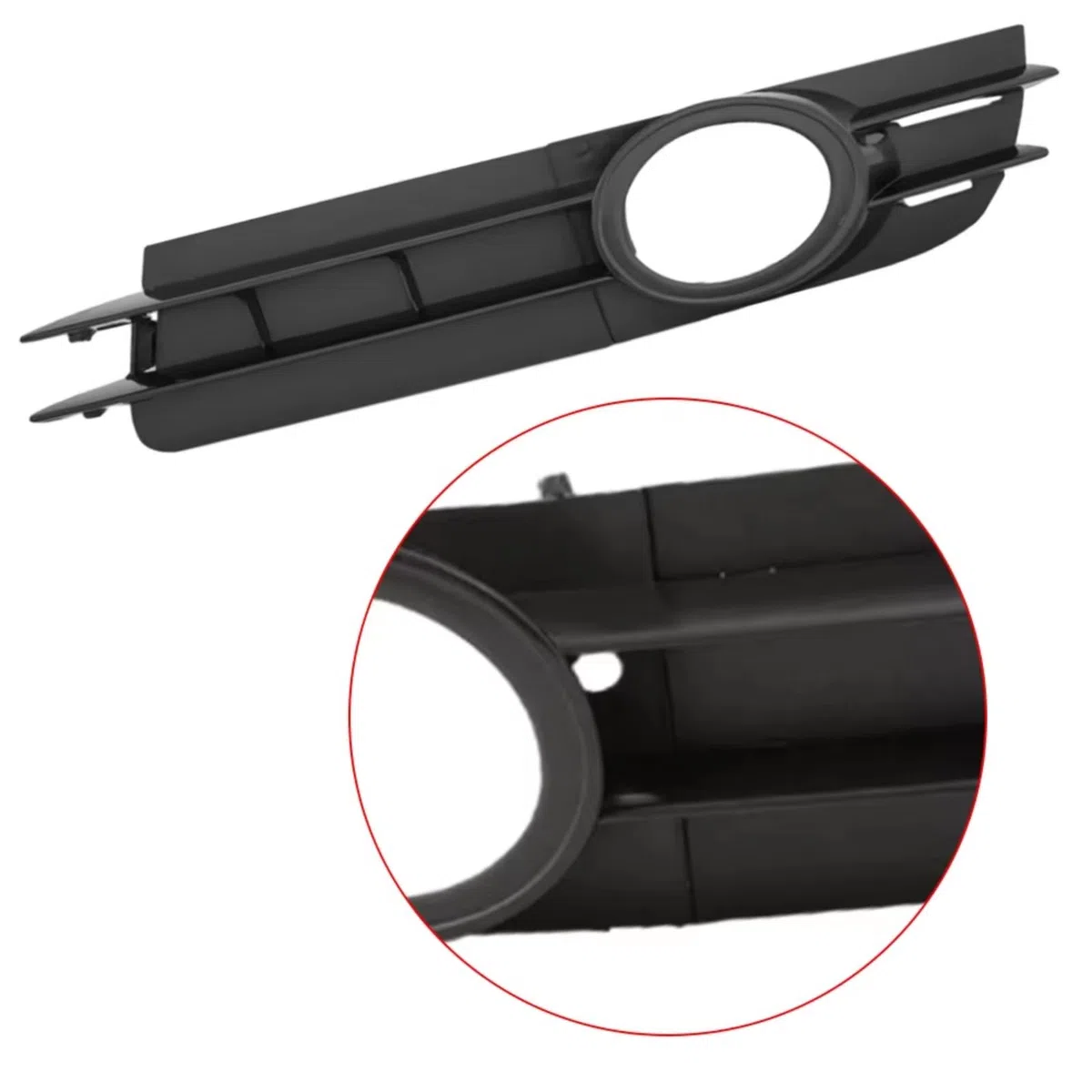 Rejilla de Luz Antiniebla Compatible Con A6 A6 Para Quattro C6 2005 2006 2007 2008 Rejilla De Parachoques Delantero Cubierta De Rejilla De Luz Antiniebla Parachoques Delantero(PAIR)