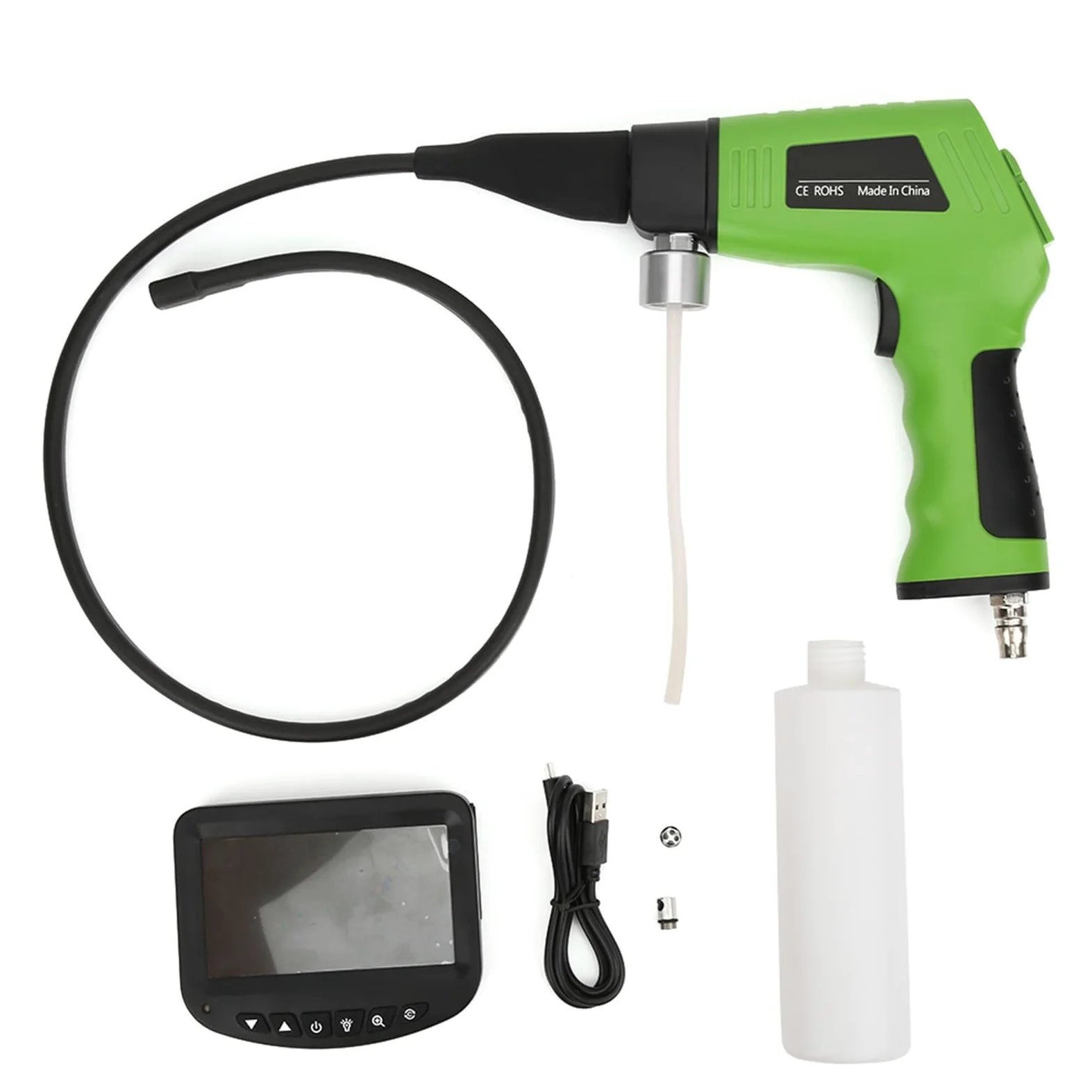 KIMISS Pistola de Limpieza de Aire Acondicionado de Coche con Pantalla LCD, Endoscopio y Pantalla 4K HD para Limpieza Eficaz de Tuberías y Cajas de Evaporación