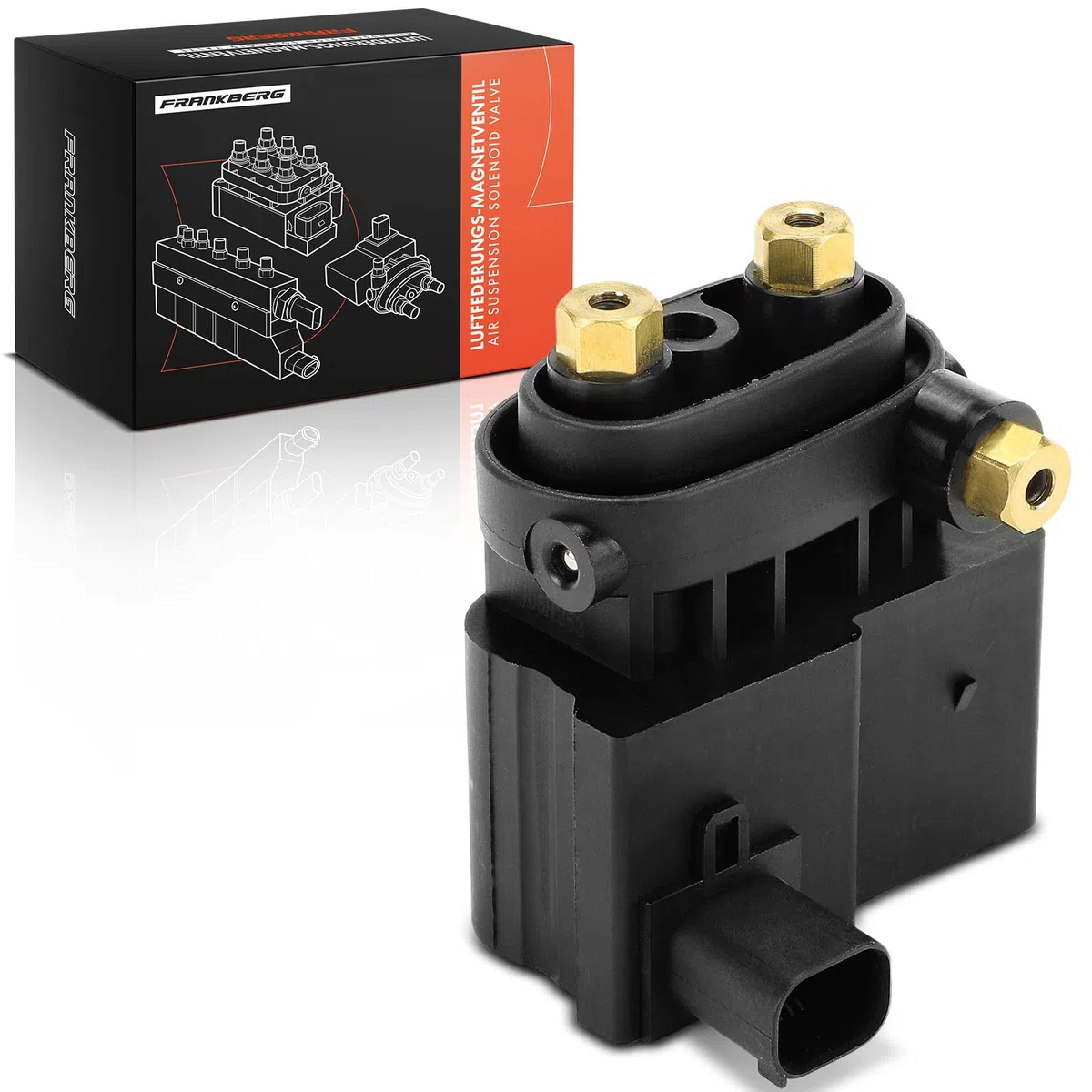 Frankberg Unidad de válvulas Suspensión neumática Bloque de válvulas 3-Polos Compatible con Viano W639 3.0L 2003-2025 Vito Bus W639 Electric 2003-2014 Replace# A6393280030