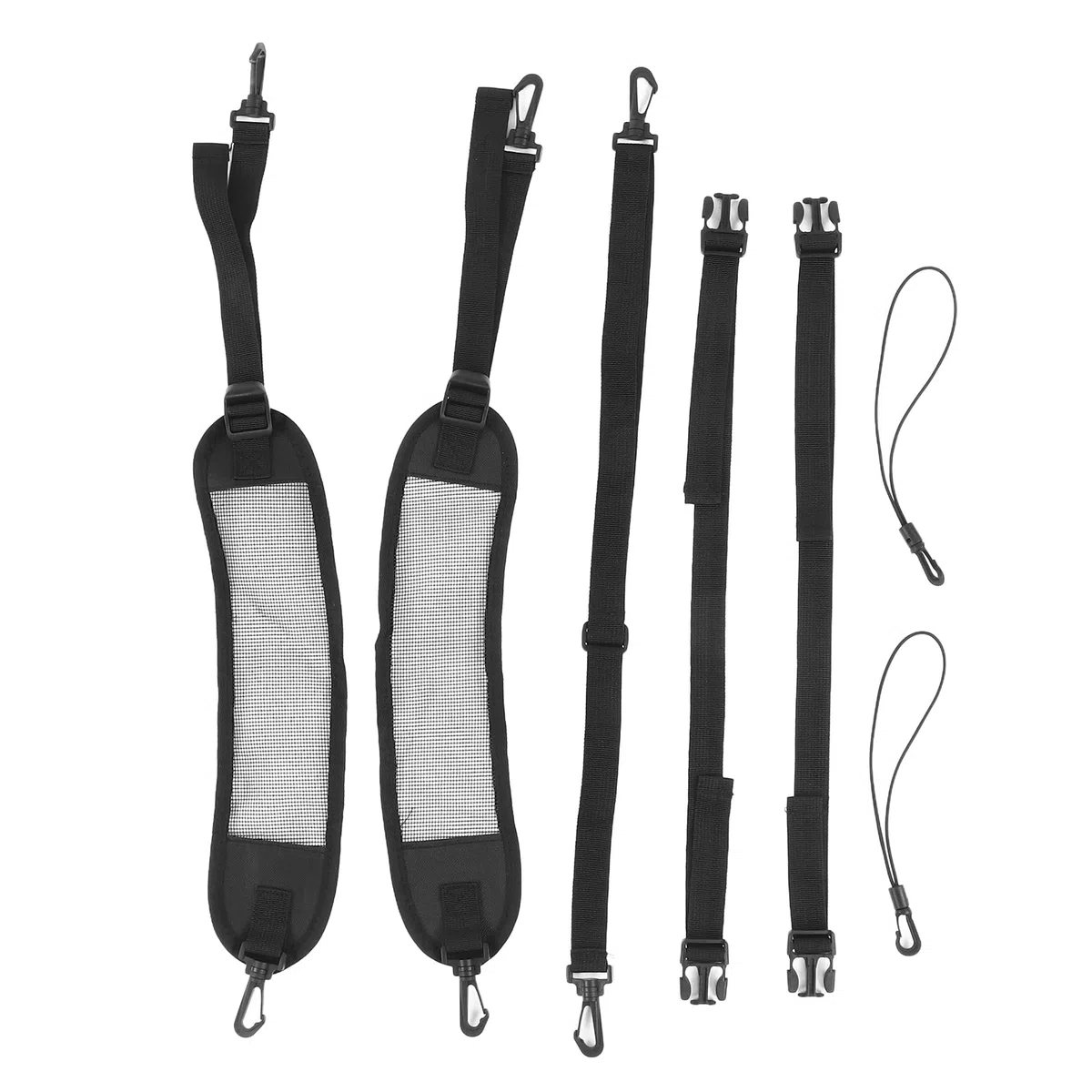 Bolsa de Asiento Trasero para Motocicleta, Mochila para Conductor de Gran Capacidad, Bolsa Trasera Universal Transpirable con múltiples Bolsillos, Estructura de Nailon Duradera