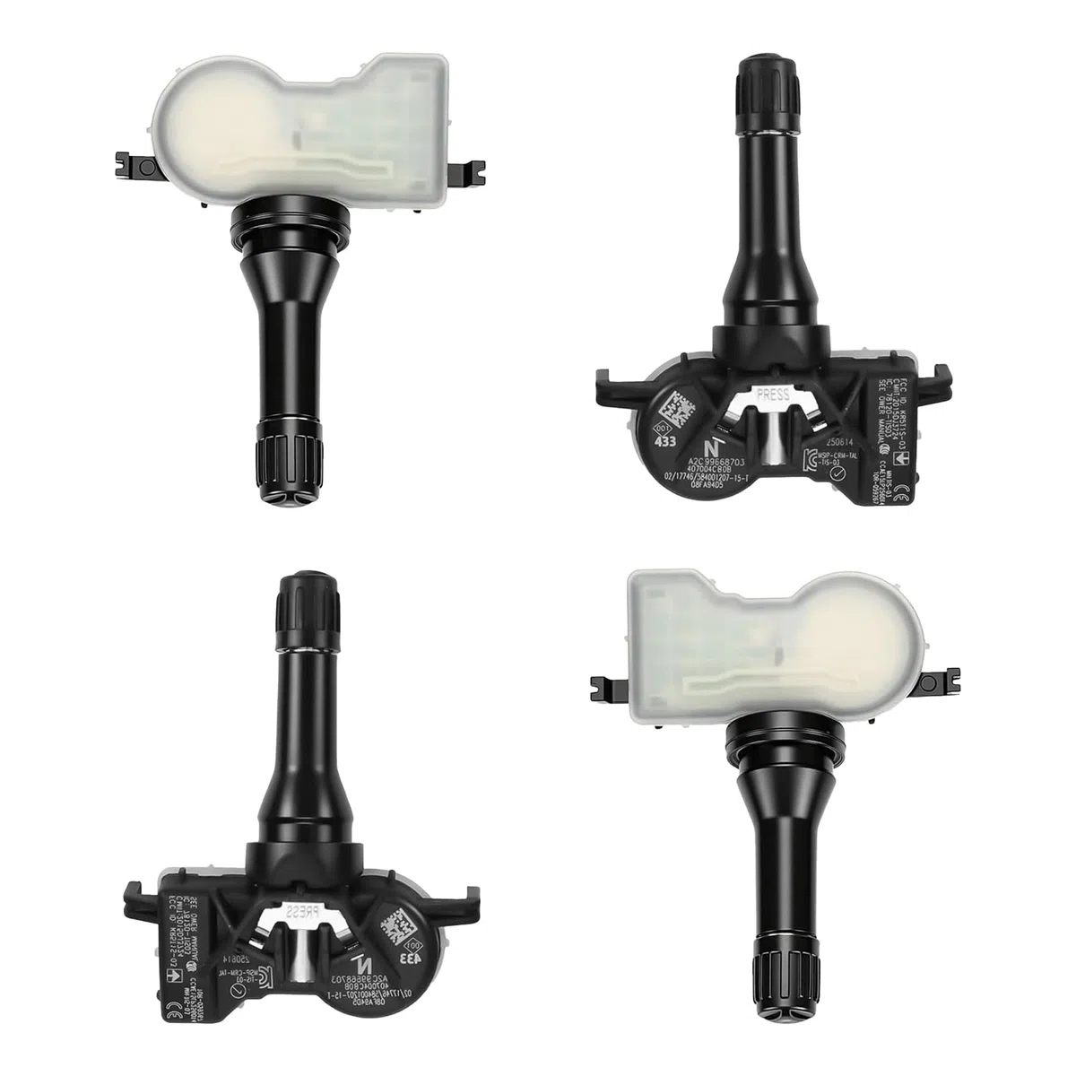 4 Sensores de Presión, Compatible con Renault, control preciso de presión de neumáticos, Compatible con Espace V, Kadjar, Megane IV, Scenic IV, Talisman, Plug & Play para 407004CB0A/407004CB0B