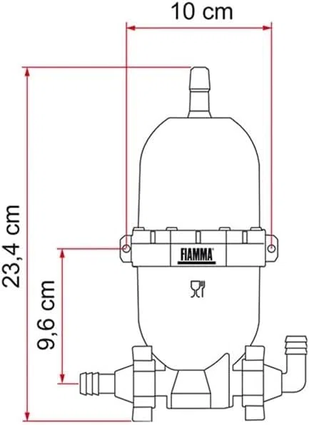 FIAMMA - Vaso de Expansión Universal Fiamma A20 para Bomba AQUA 8 Camper Autocaravana - 61260