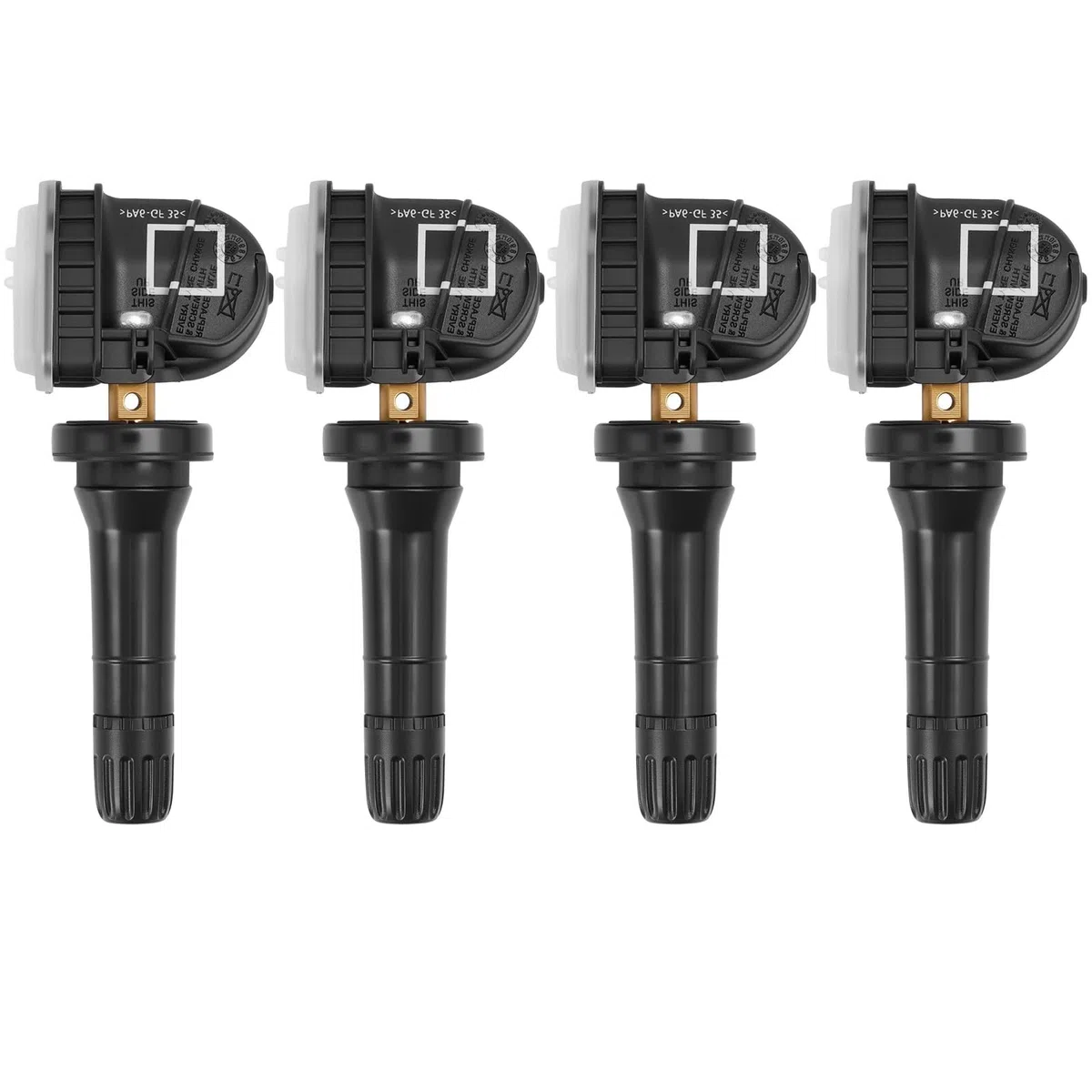 4 sensores de presión de neumáticos de 433 MHz EV6T-1A180-CB/DB Sensores de repuesto para Opel, Ford Focus, Fiesta, B-Max, C-Max, Kuga, Mondeo, Ecosport y LCV Transit.