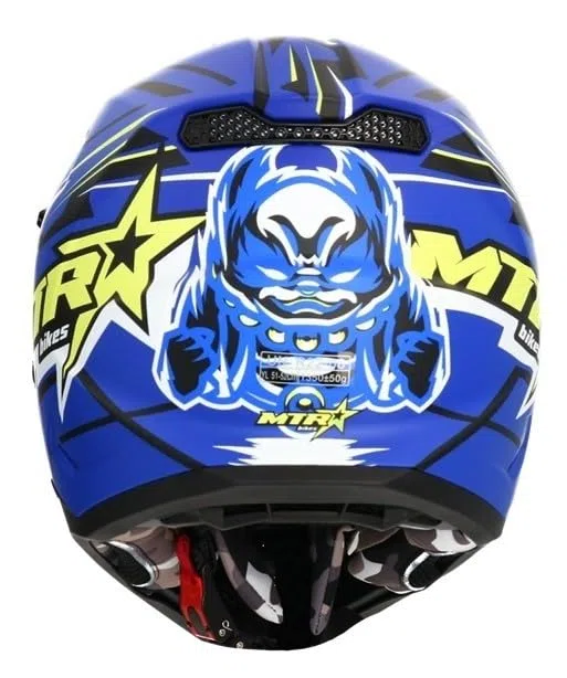 Casco de Motocross niños Shiro MTR MX-308 Azul