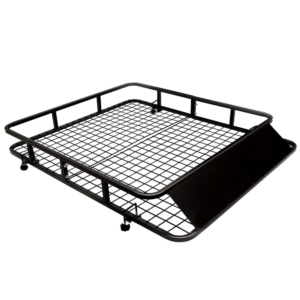 COSTWAY Baca Universal de Metal, Portaequipajes para Techo de Coche, Carga hasta 75kg, Impermeable, 122x102x15cm, para Autos Universal