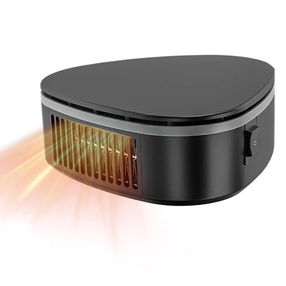 Calentador de Coche 12 V 120 W, Calefactor Coche，2 en 1 de Frío/Calo Calentador Portátil para Coche 360 Grados de rotación con Calentamiento Rápido con Encendedor de Cigarrillos