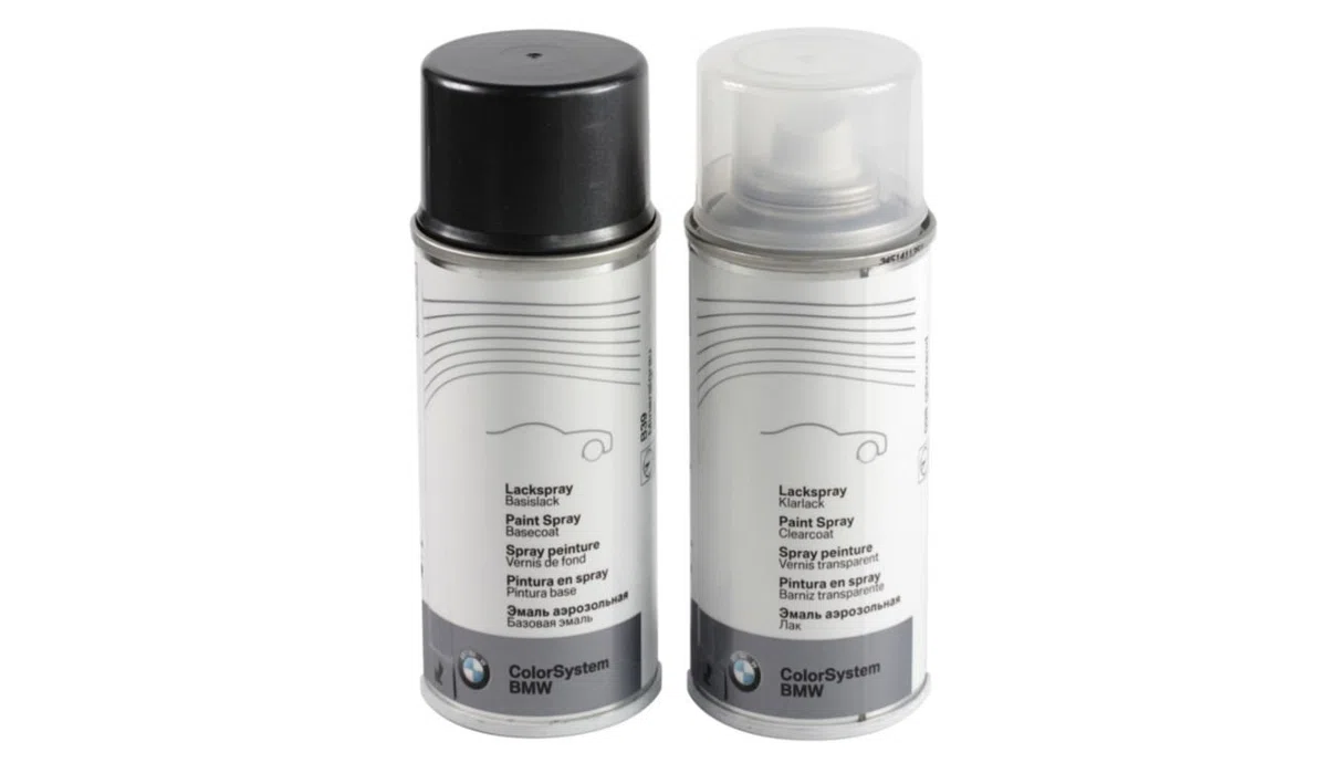 Original Pintura Spray Set 2 x 150 ml Negro Sapphire metálico 475 51910026328