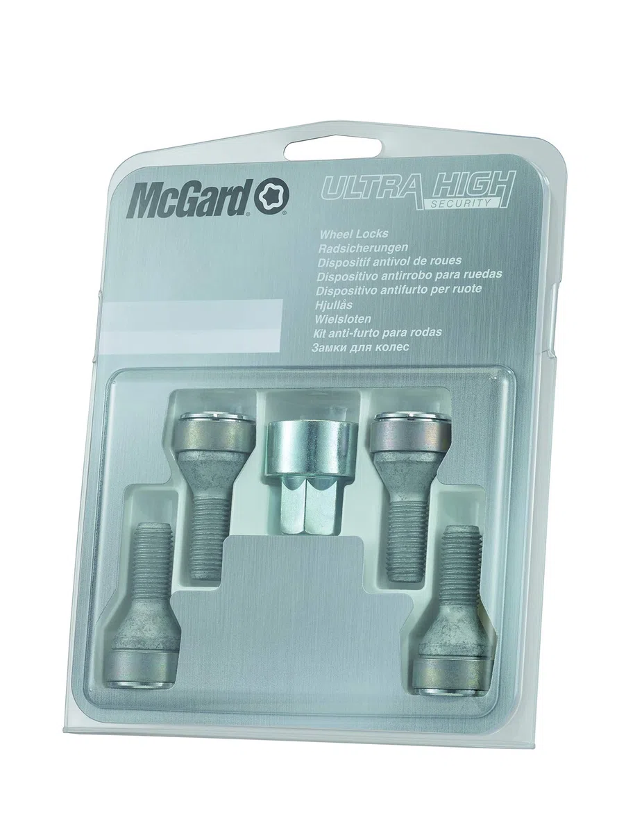 McGard 27179SL Ultra High Security - Tornillos antirrobo para ruedas (base cónica, M12 x 1,5, longitud del vástago 26,4 mm, SW17)