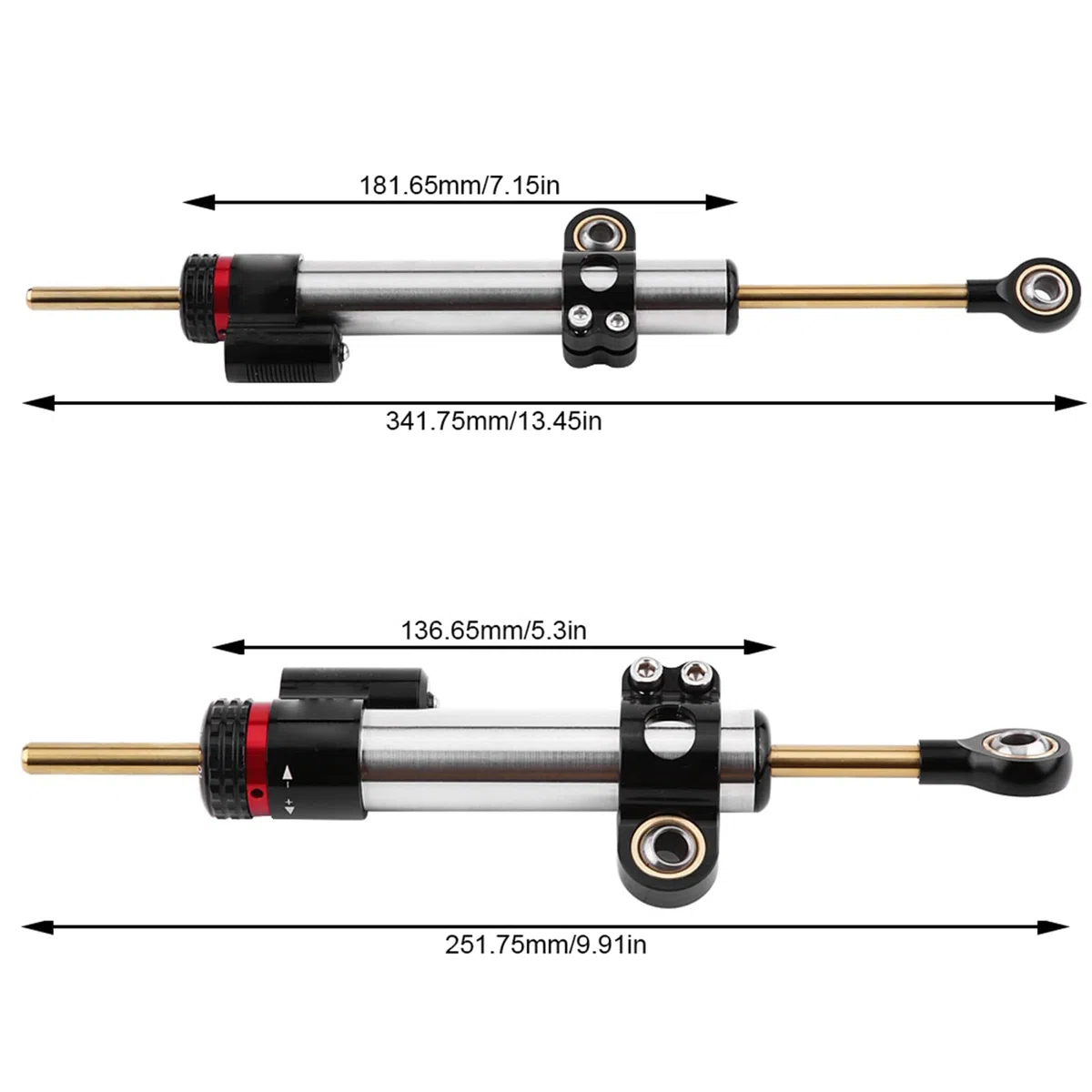 Amortiguador de Dirección Motocicleta universal de Aluminio Estabilizador del Amortiguador de Dirección para MT10 MT 10 MT-10 MT 07 MT-07 MT07 MT09 MT 09 MT-09(Párrafo corto)