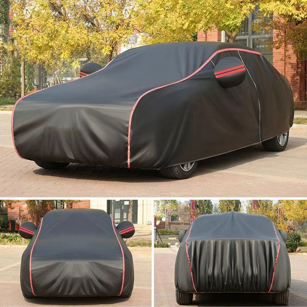 Funda Coche para BMW X2 (2018-2024), Lona Funda Coche Exterior, Funda Protectora Durable con Cremallera, Tela Oxford Impermeable, Anti-UV y Antienvejecimiento