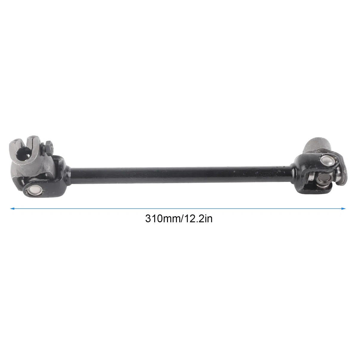Akozon Eje de Columna de Dirección, 30T 375 Mm Go Kart Engranaje de Dirección Eje de Nudillo Aleación de Acero para 110 125 DIY Go Kart Quad ATV