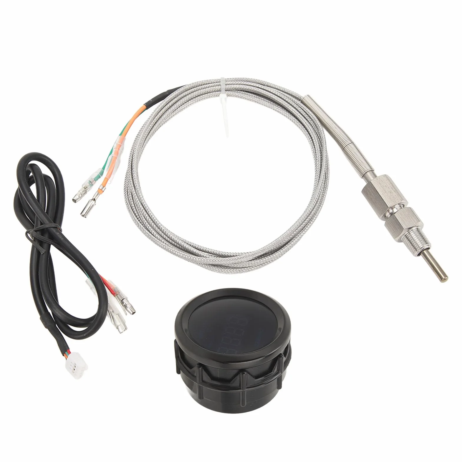 Medidor de Temperatura de Gases de Escape Medidor EGT con Sensor de Alta Precisión Ajuste Universal 52 Mm 12 V para Automóviles
