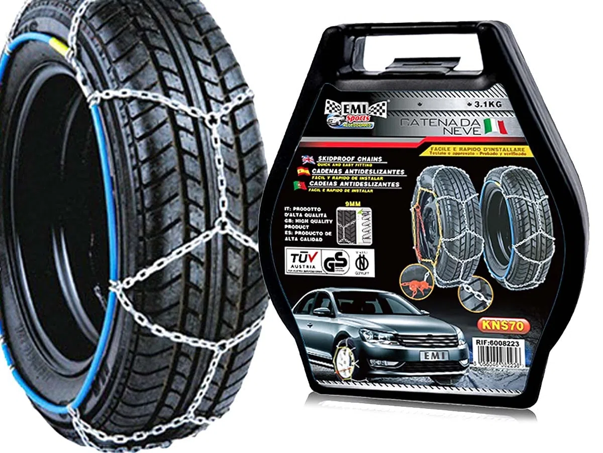 Cadenas de nieve 175/70R15 185/60R15, 185/65R15,195/55R15,205/50R15,175/60R16,185/55R16,195/50R16,205/45R16,215/40R16