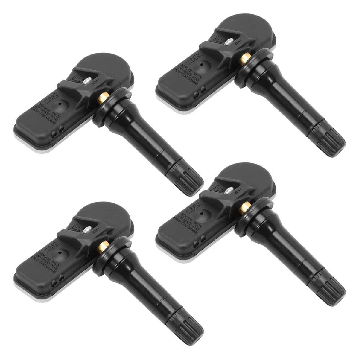 KASturbo 4 sensores presión neumáticos TPMS para Berlingo C4 C5 207 208 308 | C-Elysee, 3008, 301, 408, 5008, Partner, RCZ, 508 SW; OE 9802003680/9502003680; resistente