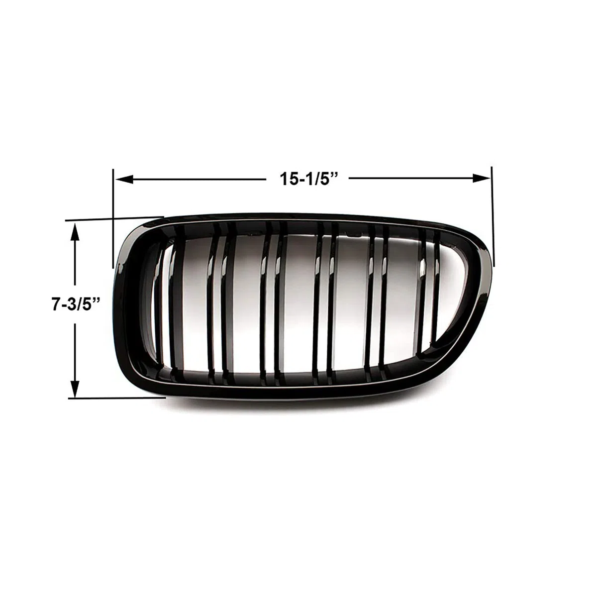 F10 Rejilla De Radiador para BMW Serie 5 F10 F11 M5 Parrilla F10 F11 riñones Serie 5 Doble Negro 2010-2017