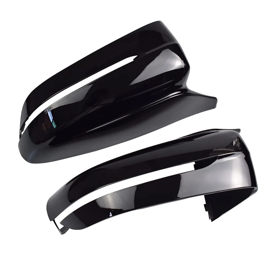 1 par Carcasa Espejo Retrovisor para B-MW G20 G21 G30 G31 G11 G14 G15 (Negro brillante)