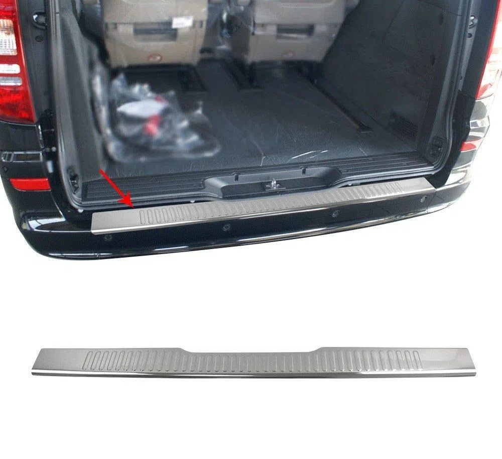 VITO & VIANO W639 - Protector de parachoques trasero de acero inoxidable cromado (2003-2014)