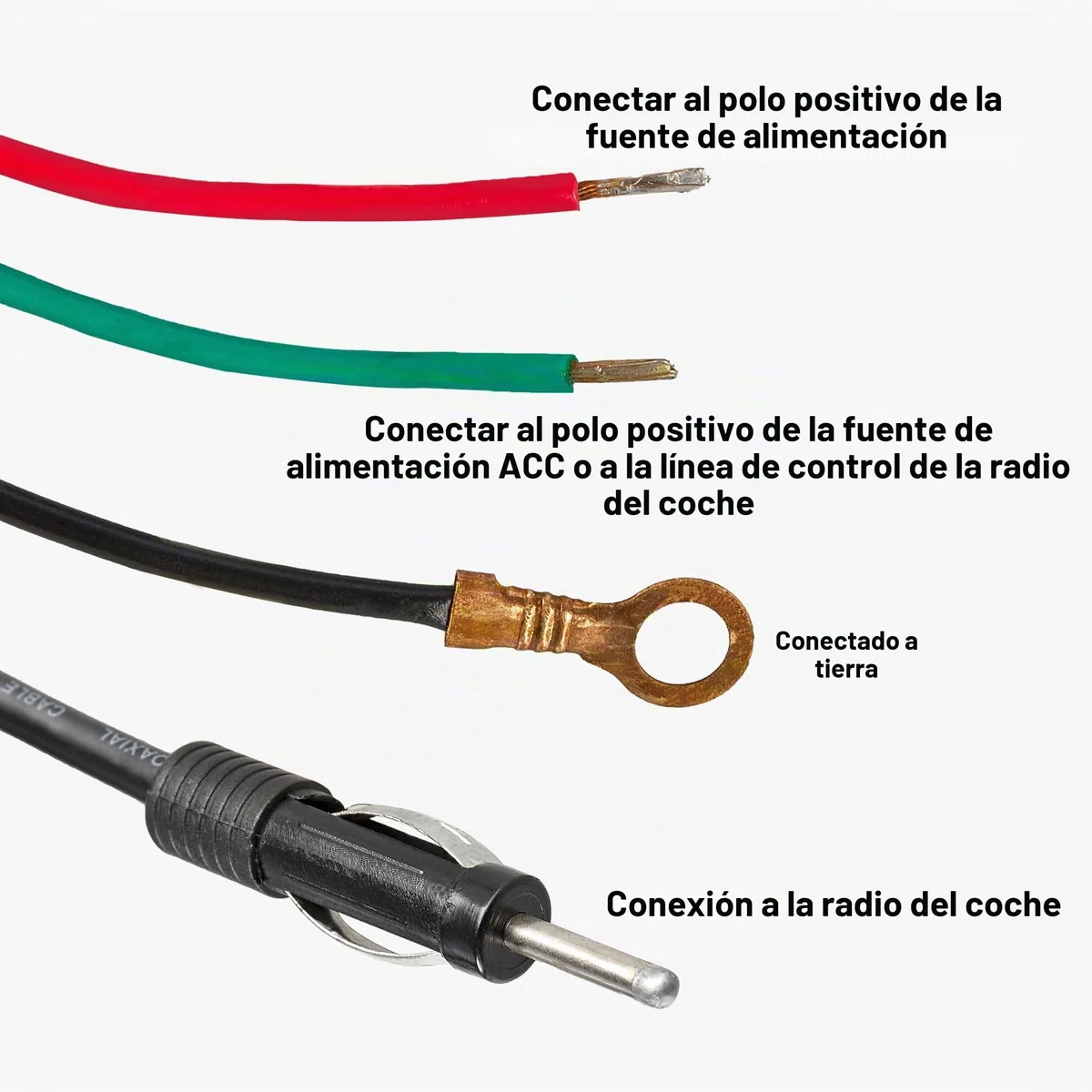 RED WOLF Antena eléctrica para coche, FM/AM, kit de antena de alimentación automática para Honda, Ford, Toyota, Opel, Peugeot, Jeep, Jaguar, Mercedes, Vauxhall, Nissan, 12 V