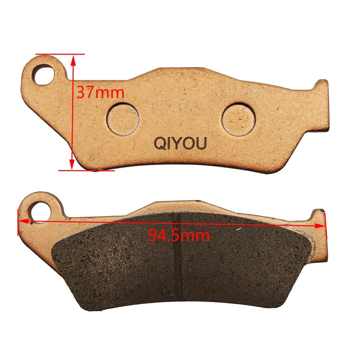 MotoForgeDynamics Juego de pastillas de freno delanteras y traseras compatibles con KTM 125/144/200/250/300/350/450/505/530 SX EXC SXF 04-23-Compuesto sinterizado premium, durabili